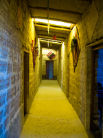 hotel--salt hotel hallway Laguna Colorado, Potosi Department, Bolivia, South America