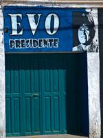 evo for president Uyuni, Potosi, Potosi Department, Bolivia, South America