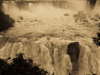 thundering water Foz do Iguassu, Puerto Iguassu, Parana (PR), Misiones, Brazil, South America