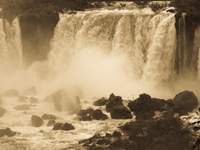 brazilian fall Foz do Iguassu, Puerto Iguassu, Parana (PR), Misiones, Brazil, South America