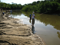fishing piranhas Santa Clara Farm, Mato Grosso do Sul (MS), Brazil, South America