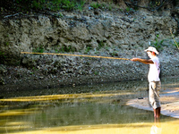 fishing for piranha Santa Clara Farm, Mato Grosso do Sul (MS), Brazil, South America