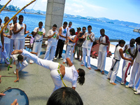 capoeira kick Rio de Janeiro, Rio de Janeiro, Brazil, South America