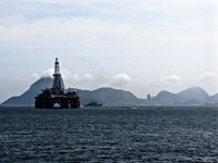 coastal oil drilling in rio Rio de Janeiro, Rio de Janeiro, Brazil, South America