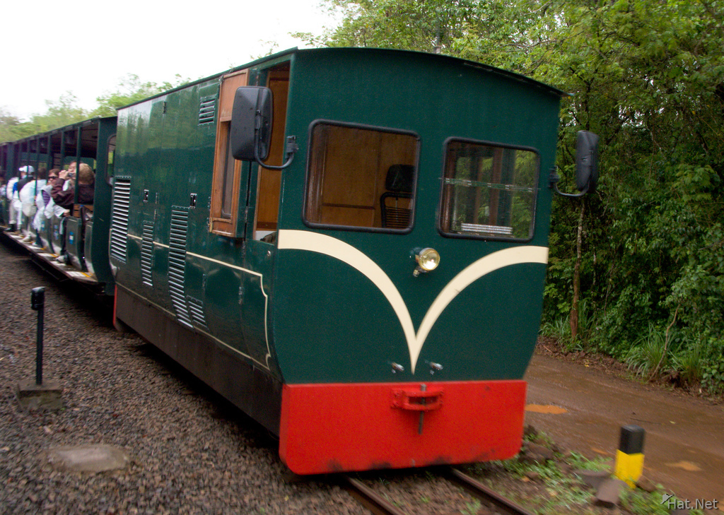 transport--tourist train in iguazu