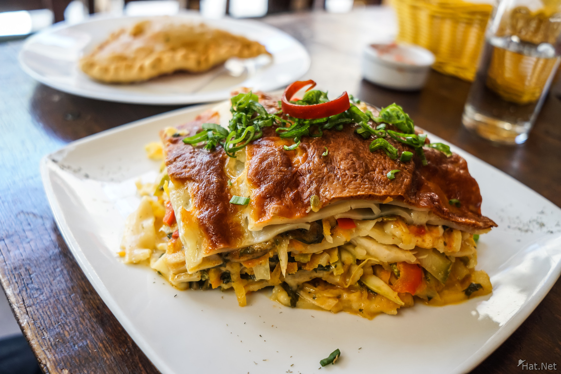 Food-Veggie Lasagna at Casa Piedra
