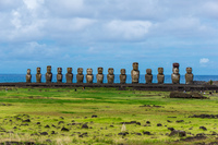 Tongariki Isla de Pascua,  Región de Valparaíso,  Chile, South America