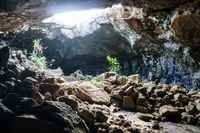 Ana Te Pahu Cave Isla de Pascua,  Región de Valparaíso,  Chile, South America