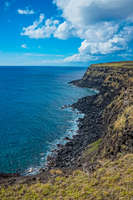 Easter island Coast Isla de Pascua,  Región de Valparaíso,  Chile, South America