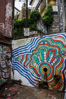 Colorful Hand and Eye Valparaíso,  Región de Valparaíso,  Chile, South America
