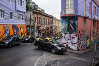 Valparaiso taxi Valparaíso,  Región de Valparaíso,  Chile, South America