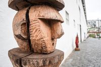 wooden head Valparaíso,  Región de Valparaíso,  Chile, South America