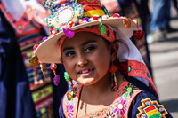 Bolivian Girl Santiago,  Recoleta,  Región Metropolitana,  Chile, South America